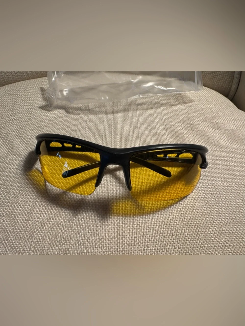 Black Frame Yellow Lens Anti-Glare Computer Glasses